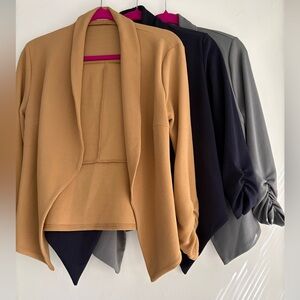Bundle of 3 Blazers 3/4 sleeve size medium